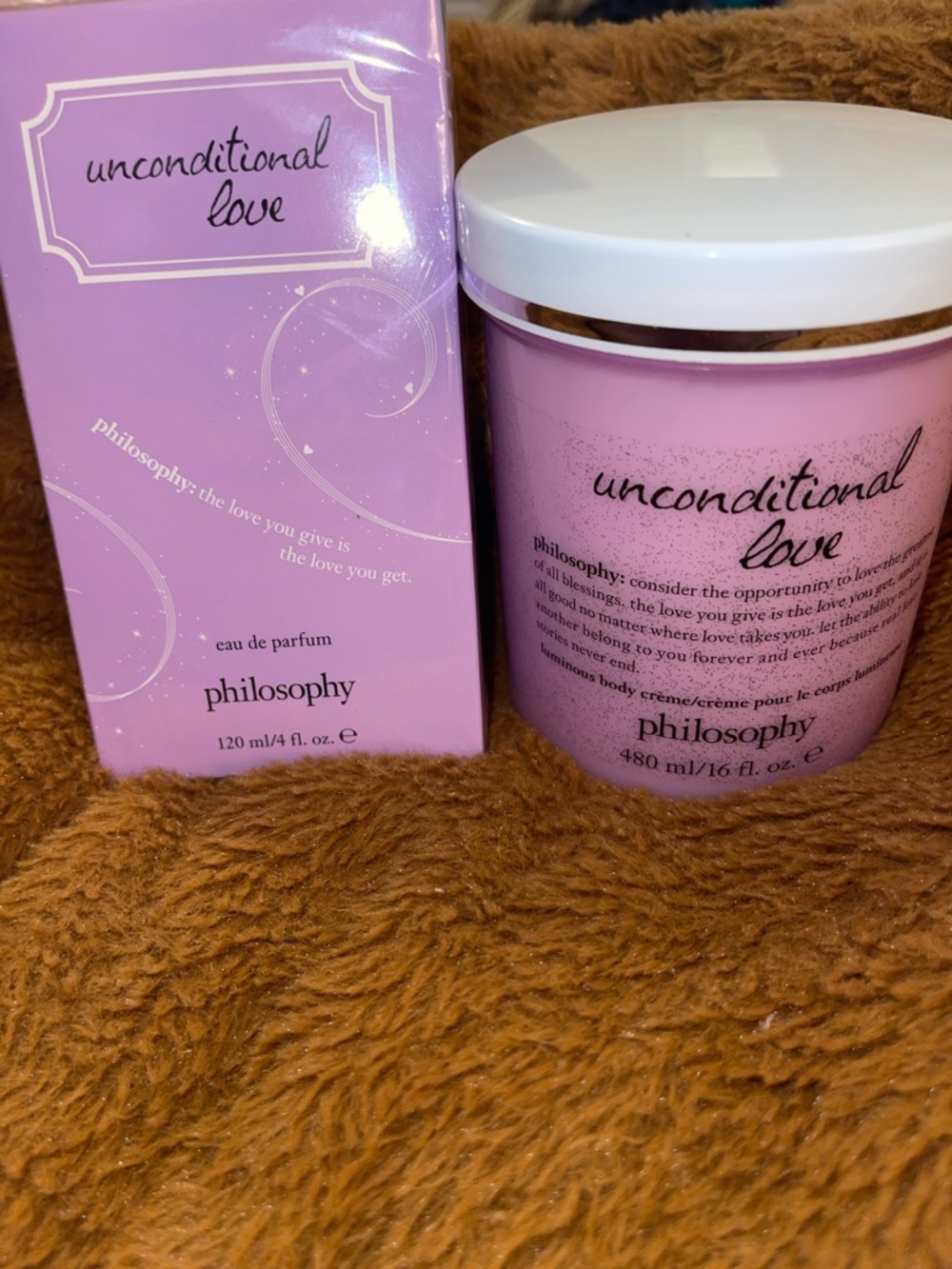 Philosophy Unconditional Love RARE USA LUMINOUS Body Cream & parfum NEW